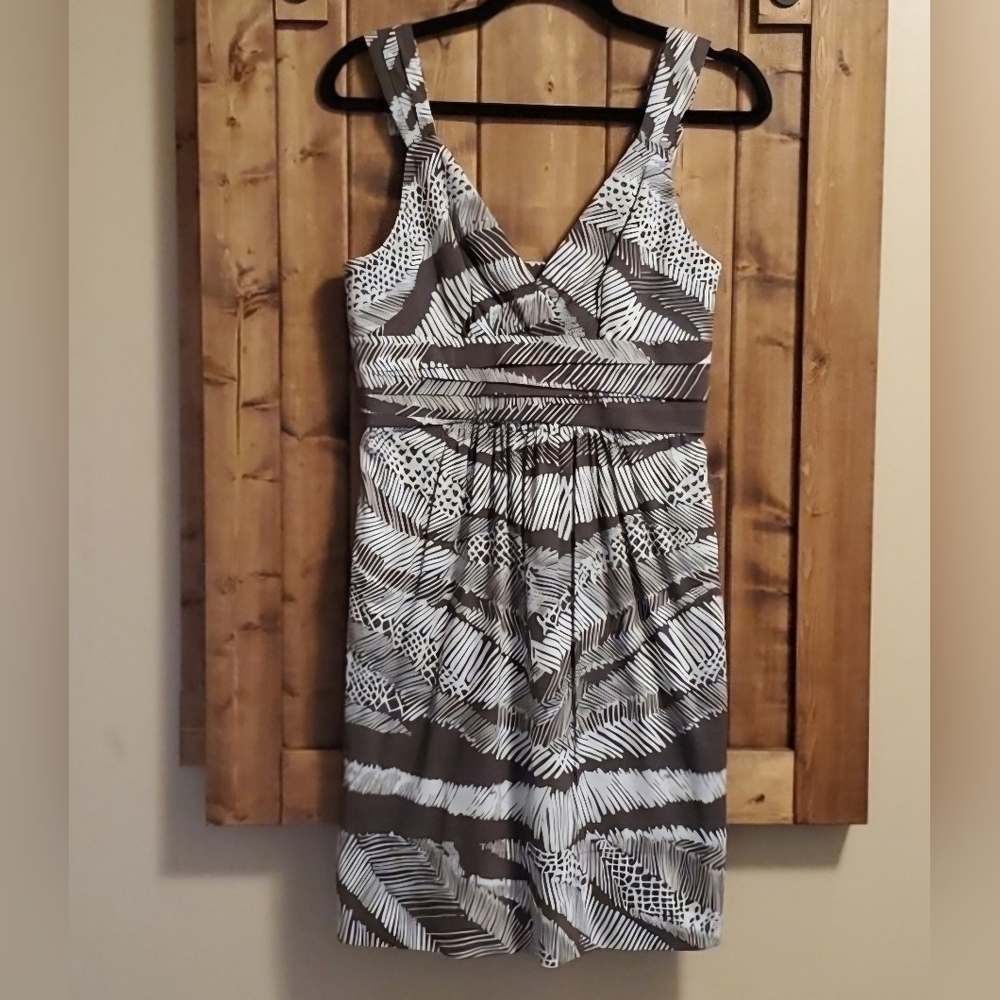 BCBGMaxAzria Cocoa Combo Animal Print Sundress Size 4